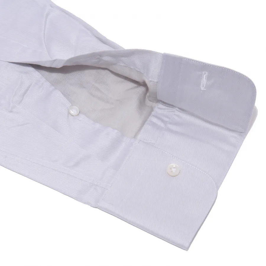 1151AB camicia uomo SARTORIA CAMPO light grey cotton shirt man