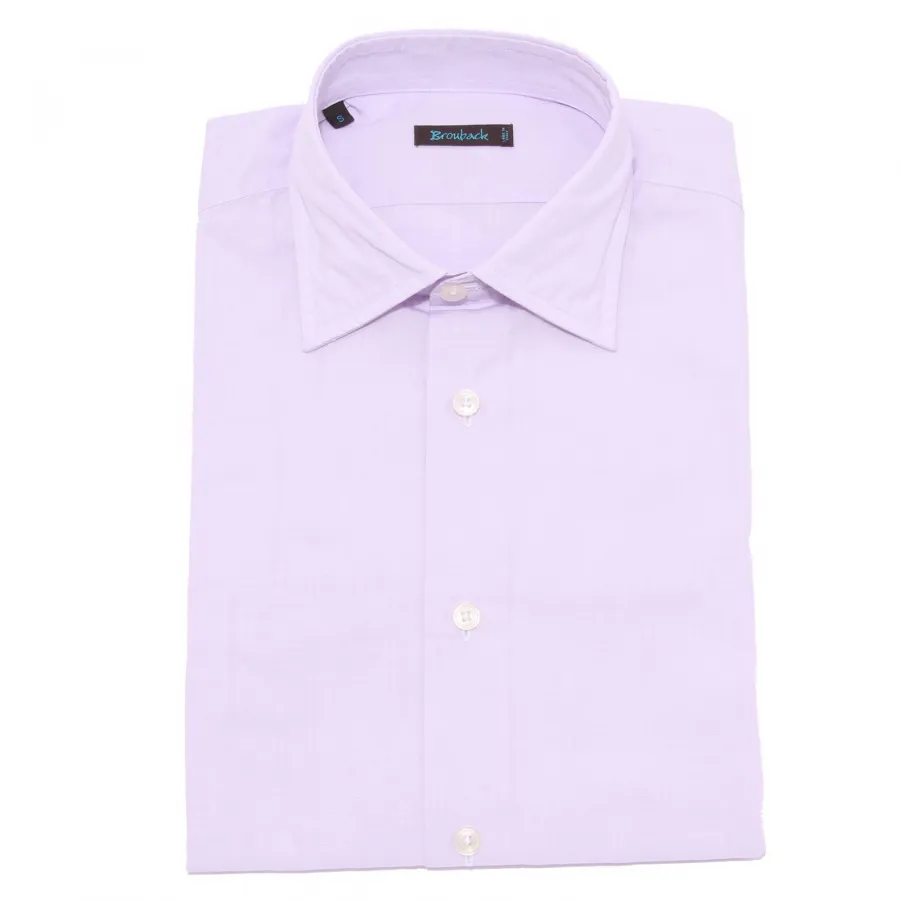 1936X camicia uomo BROUBACK light lilac cotton shirt man