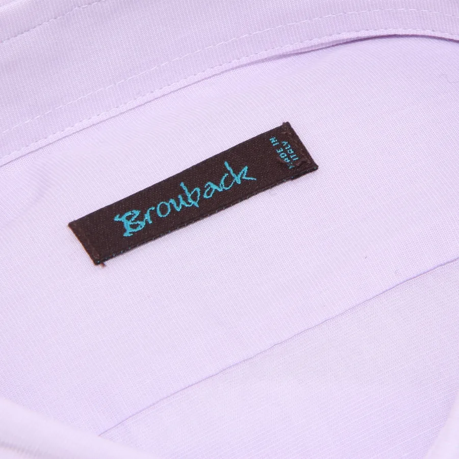 1936X camicia uomo BROUBACK light lilac cotton shirt man