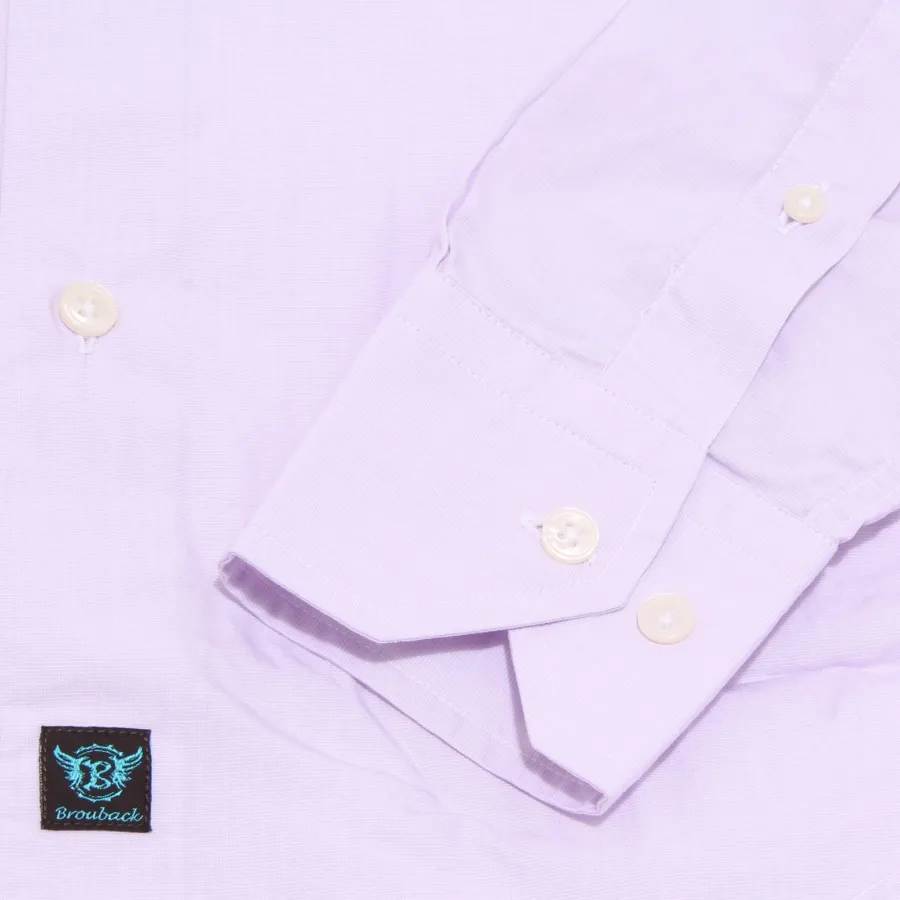 1936X camicia uomo BROUBACK light lilac cotton shirt man