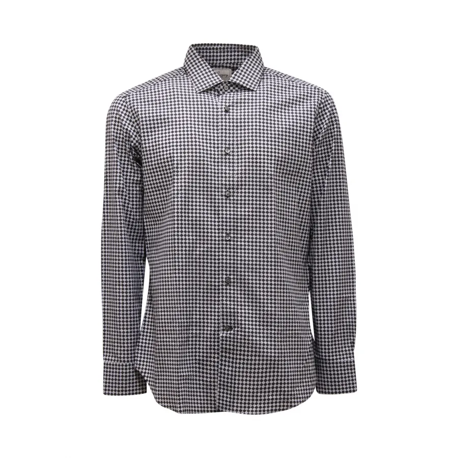 3490AR camicia uomo LUXURY 1939 SLIM FIT man shirt black