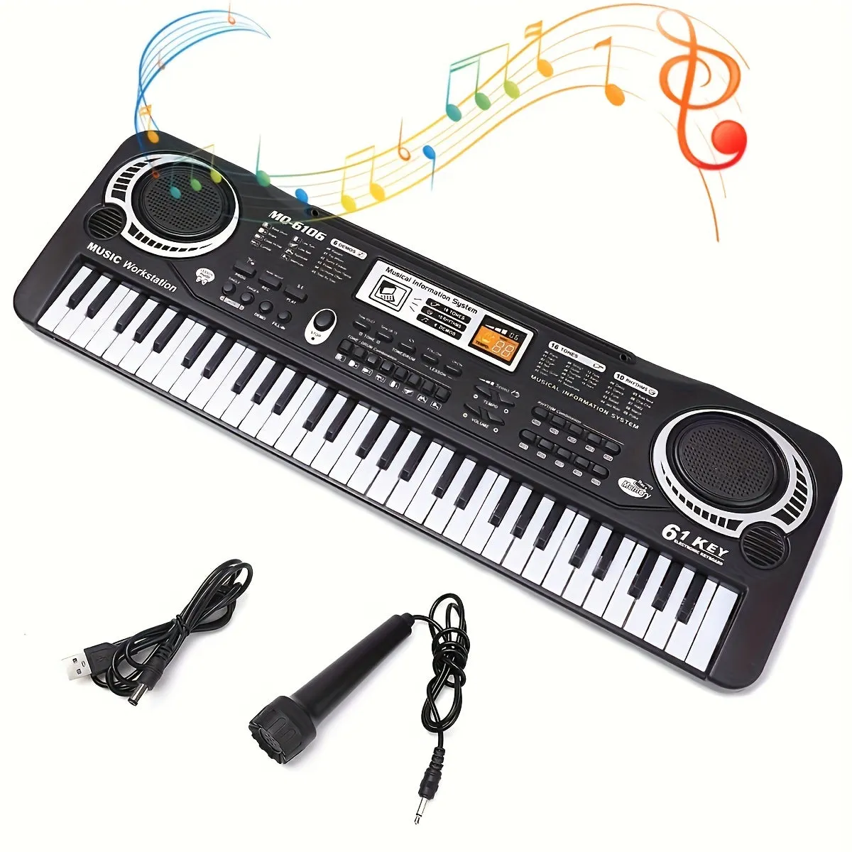 61 Tasti Pianoforte Per Bambini Tastiera Portatile Per Bambini Strumento Musicale Elettronico Tastiera Musicale Multifunzione Pi