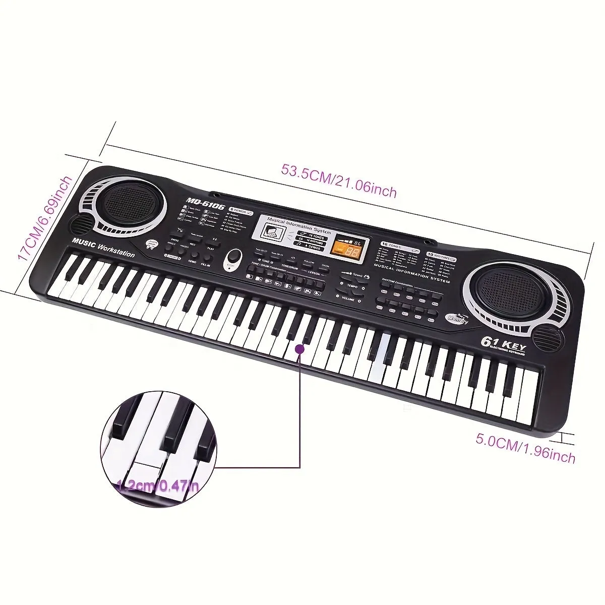 61 Tasti Pianoforte Per Bambini Tastiera Portatile Per Bambini Strumento Musicale Elettronico Tastiera Musicale Multifunzione Pi