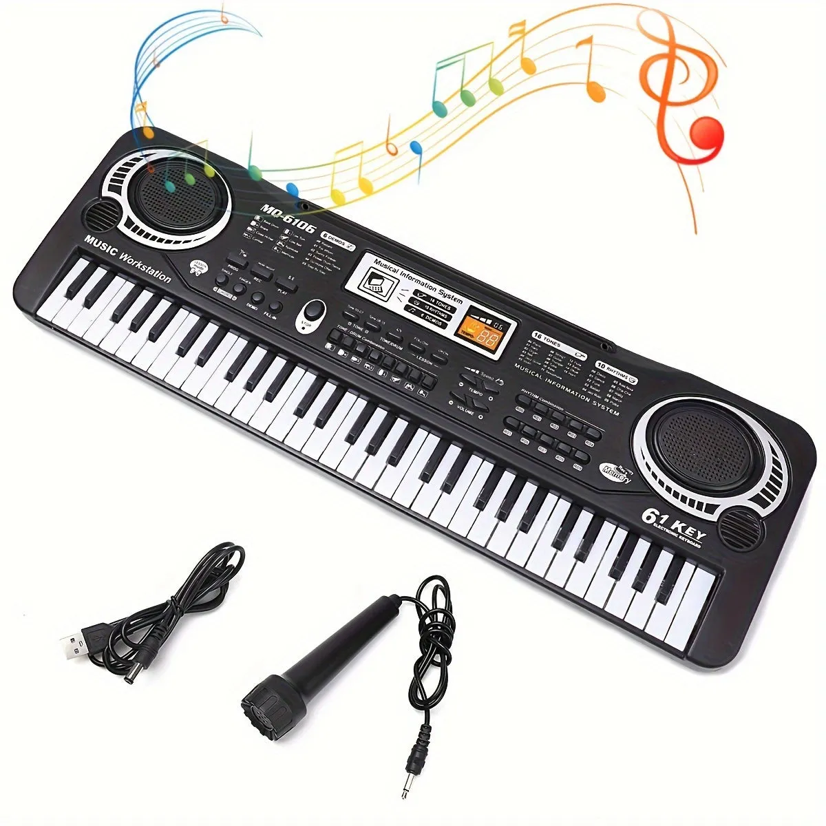 61 Tasti Pianoforte Per Bambini Tastiera Portatile Per Bambini Strumento Musicale Elettronico Tastiera Musicale Multifunzione Pi