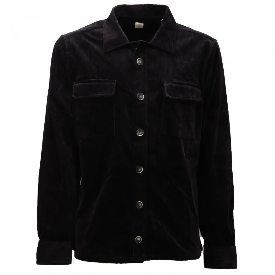 9620AC camicia uomo GMF 965 black corduroy shirt men
