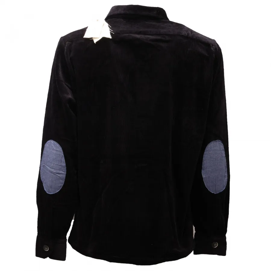 9620AC camicia uomo GMF 965 black corduroy shirt men
