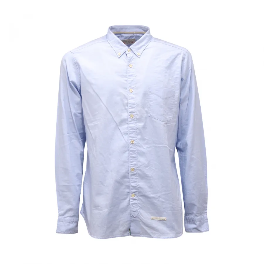 9877AQ camicia uomo TINTORIA MATTEI man shirt blue