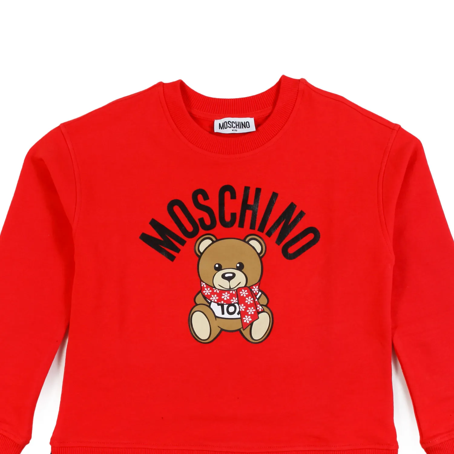 Abito Felpa Rosso Con Gonna Tartan Bambina