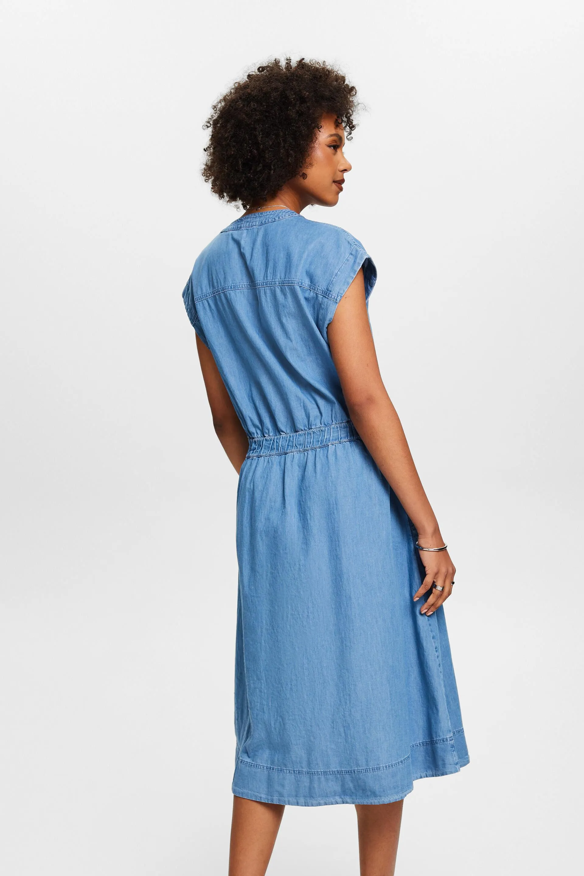 Abito in denim di cotone chambray