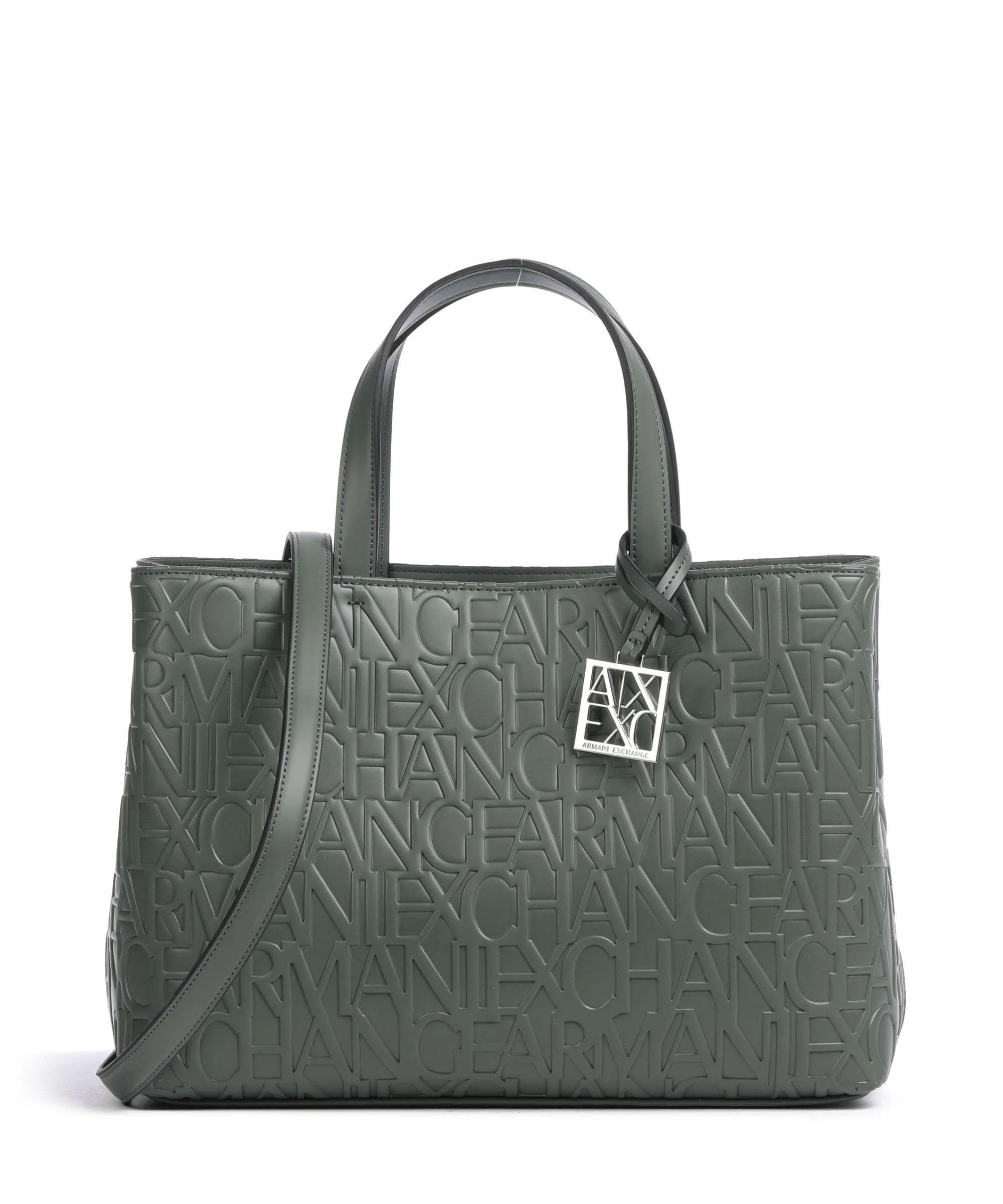  Armani Exchange Liz M Borsa a mano pelle sintetica verde scuro  