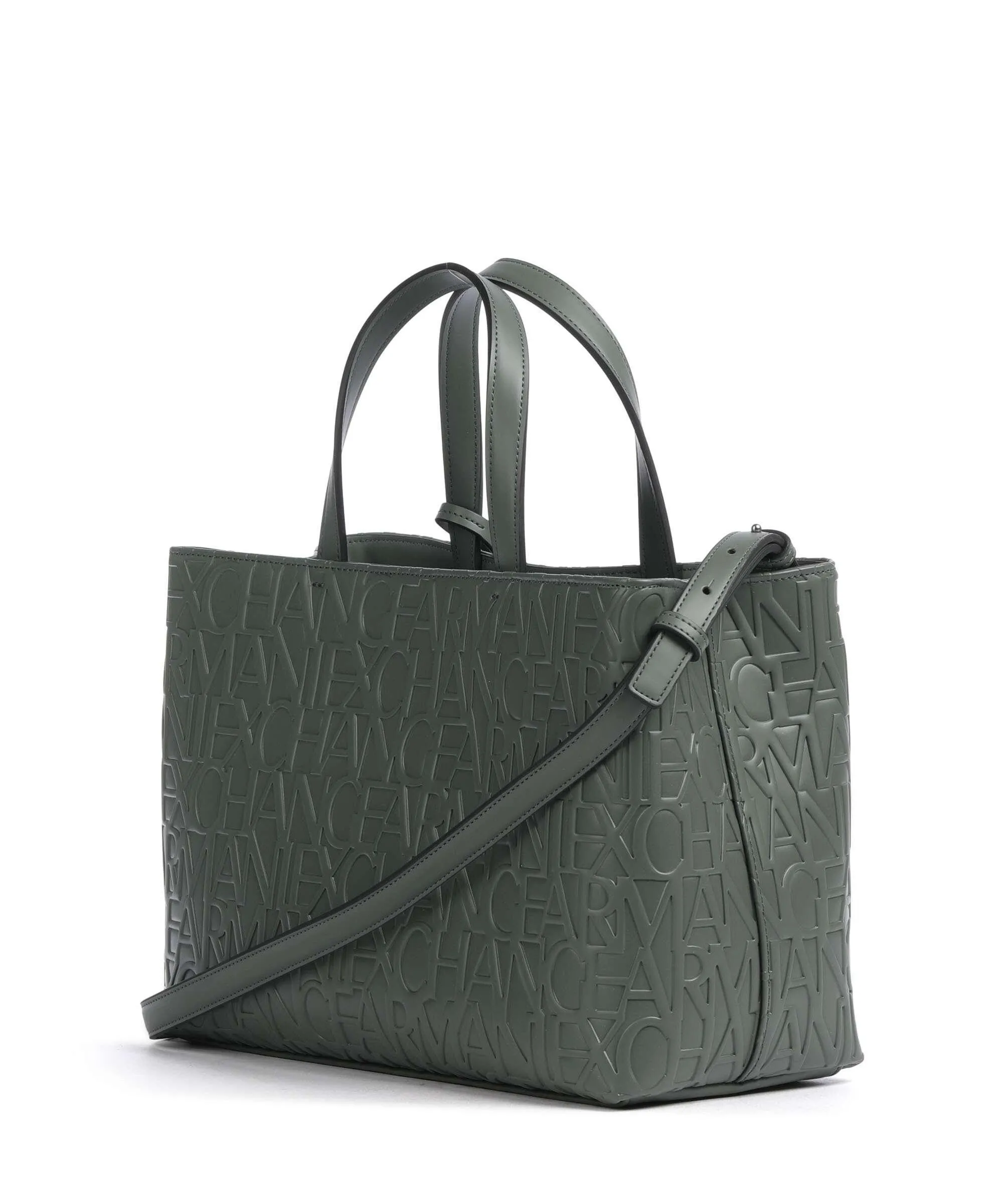 Armani Exchange Liz M Borsa a mano pelle sintetica verde scuro  