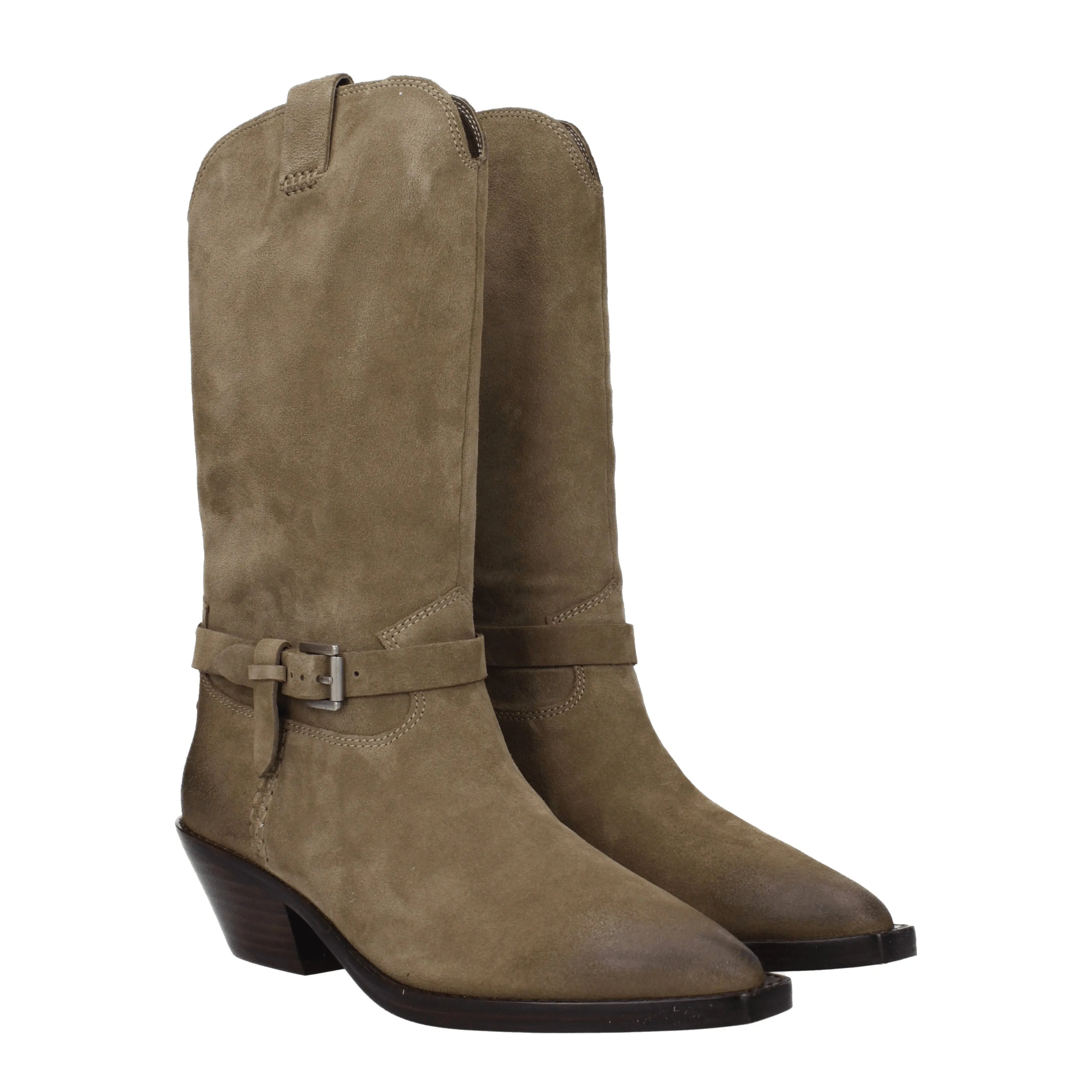 Ash Stivali Duran Donna Camoscio Beige/Dune