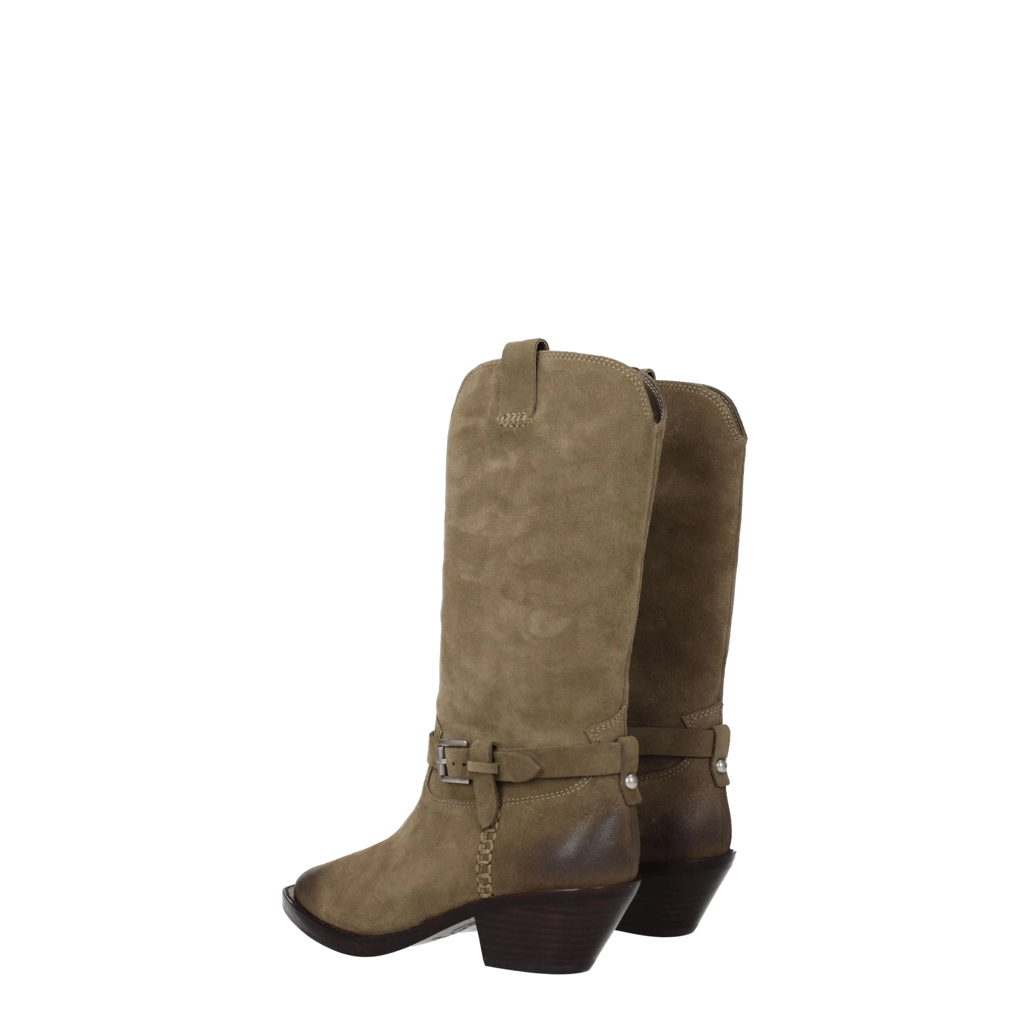 Ash Stivali Duran Donna Camoscio Beige/Dune