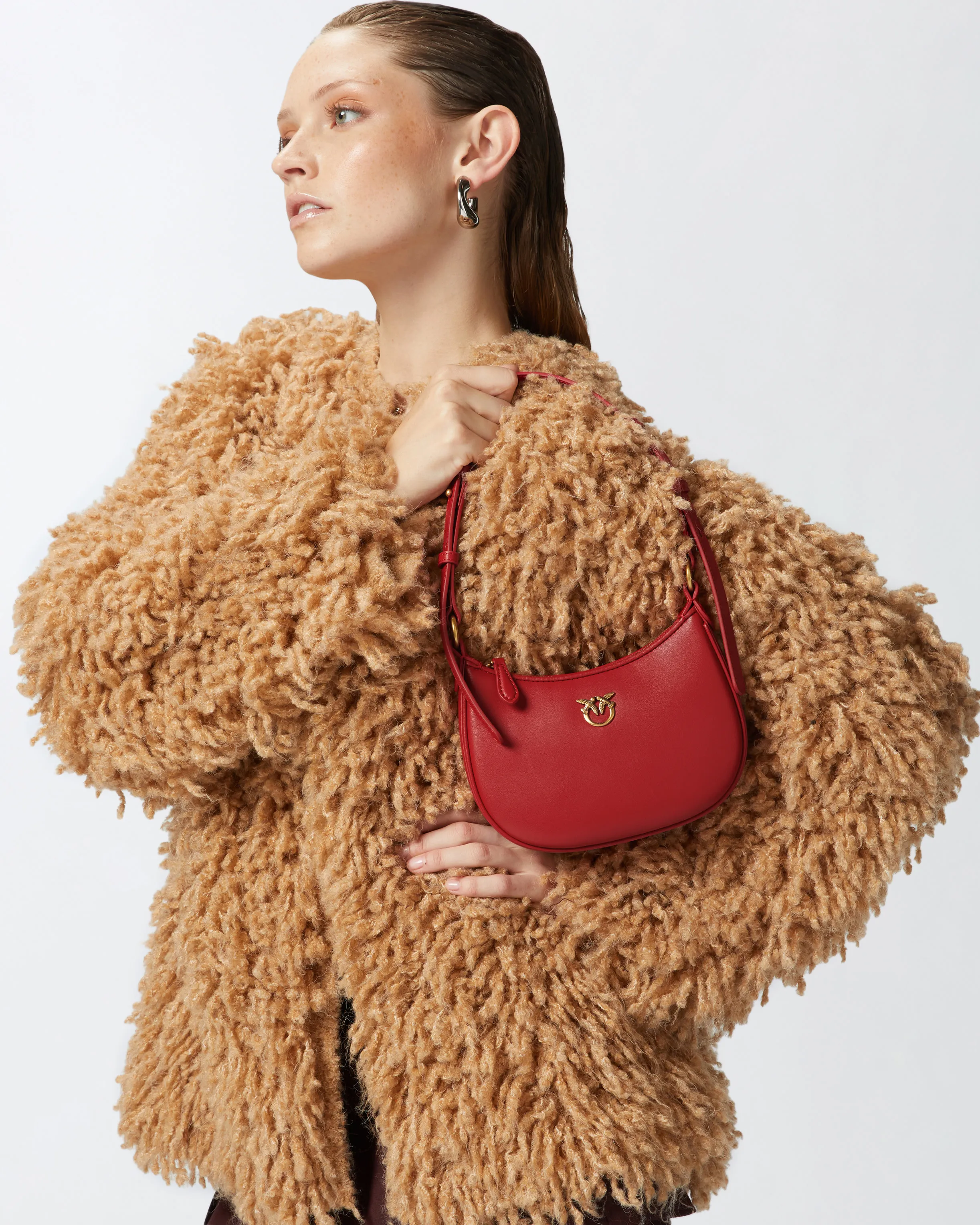  Baby borsa a spalla Half Moon in pelle    