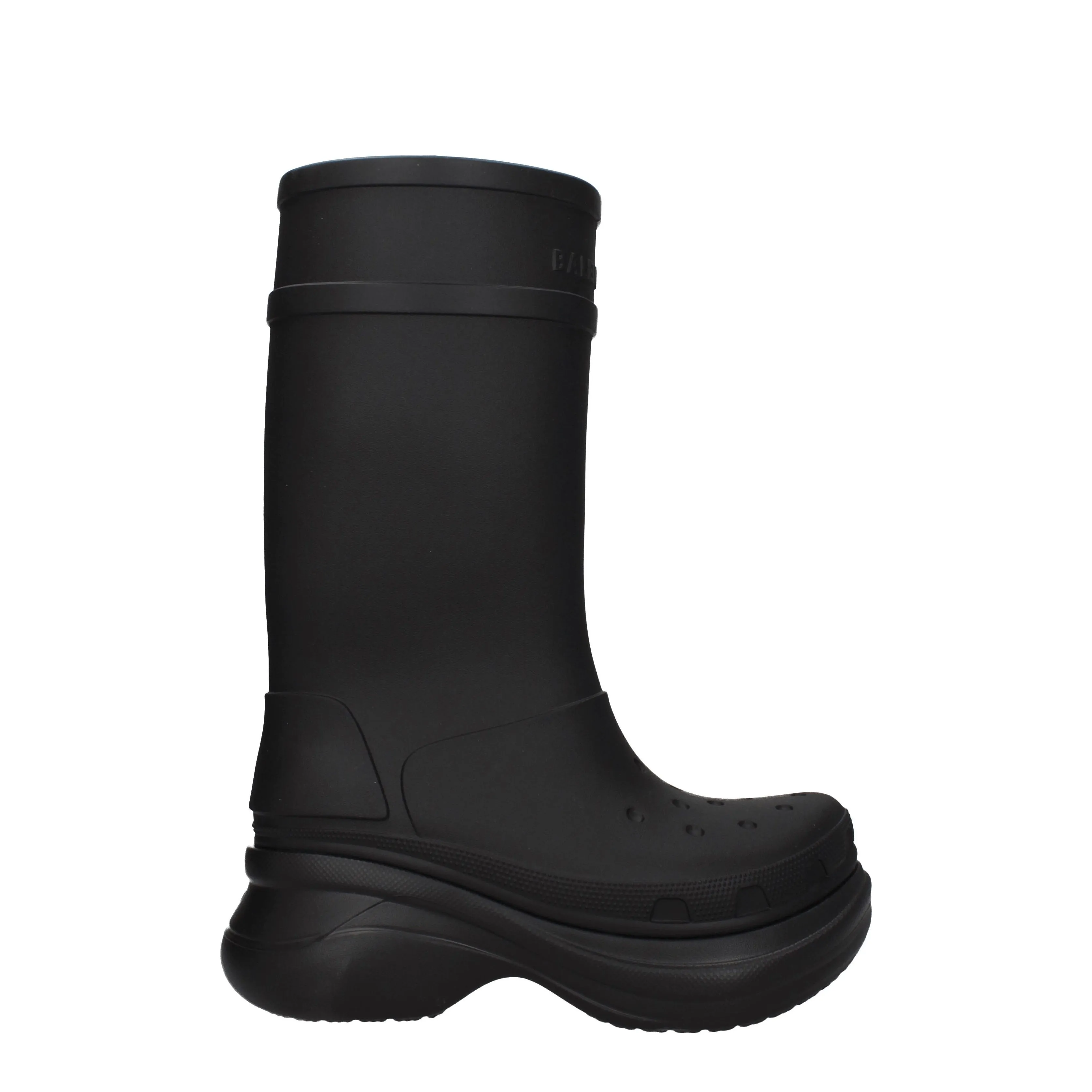 Balenciaga Stivali Crocs Donna Gomma Nero