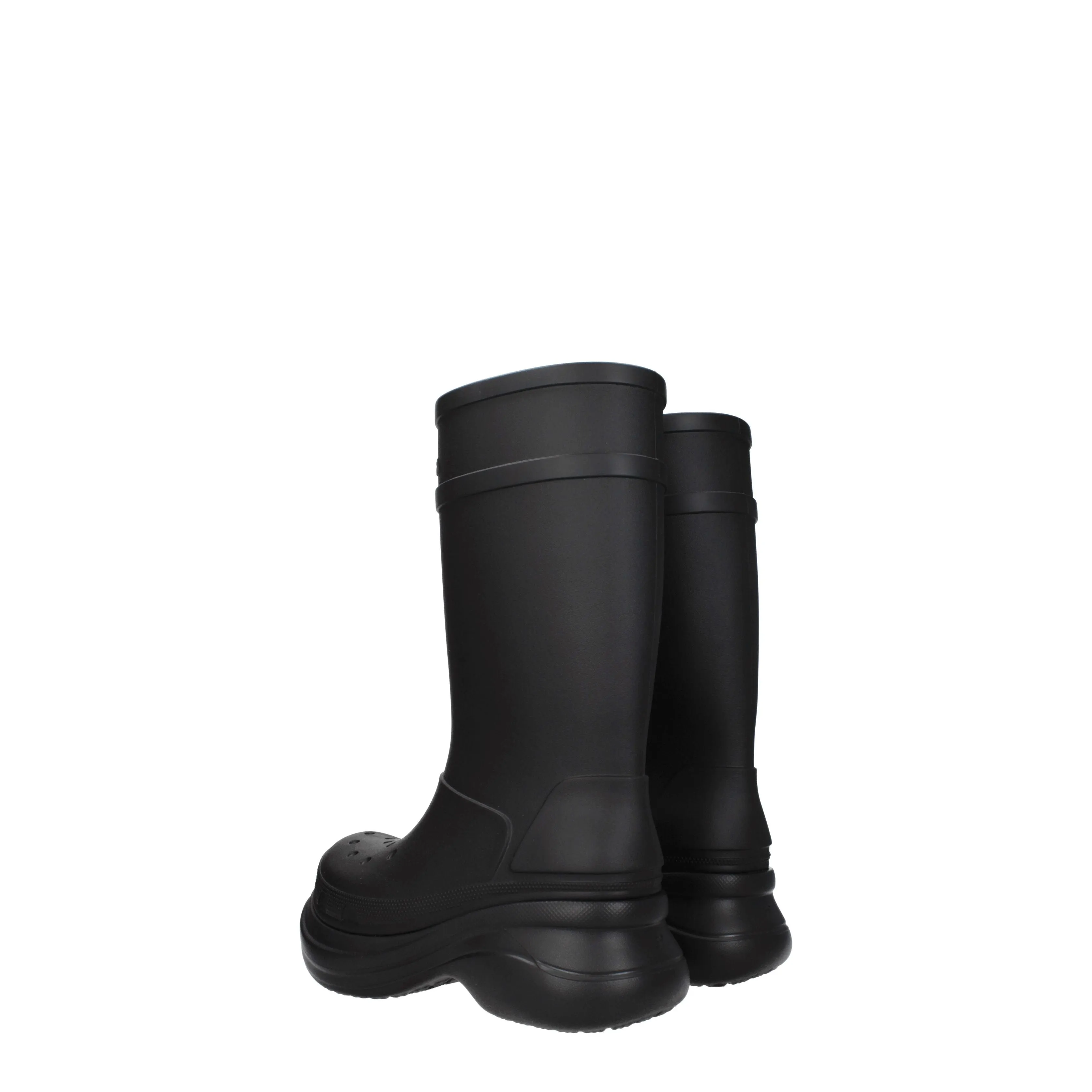 Balenciaga Stivali Crocs Donna Gomma Nero