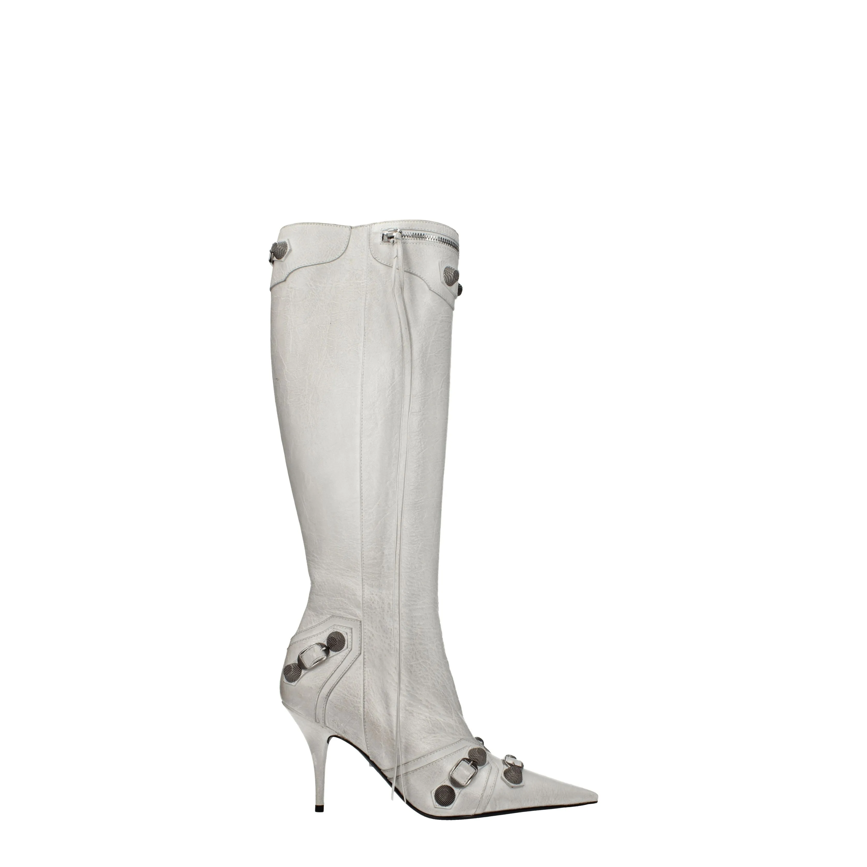 Balenciaga Stivali Donna Pelle Grigio