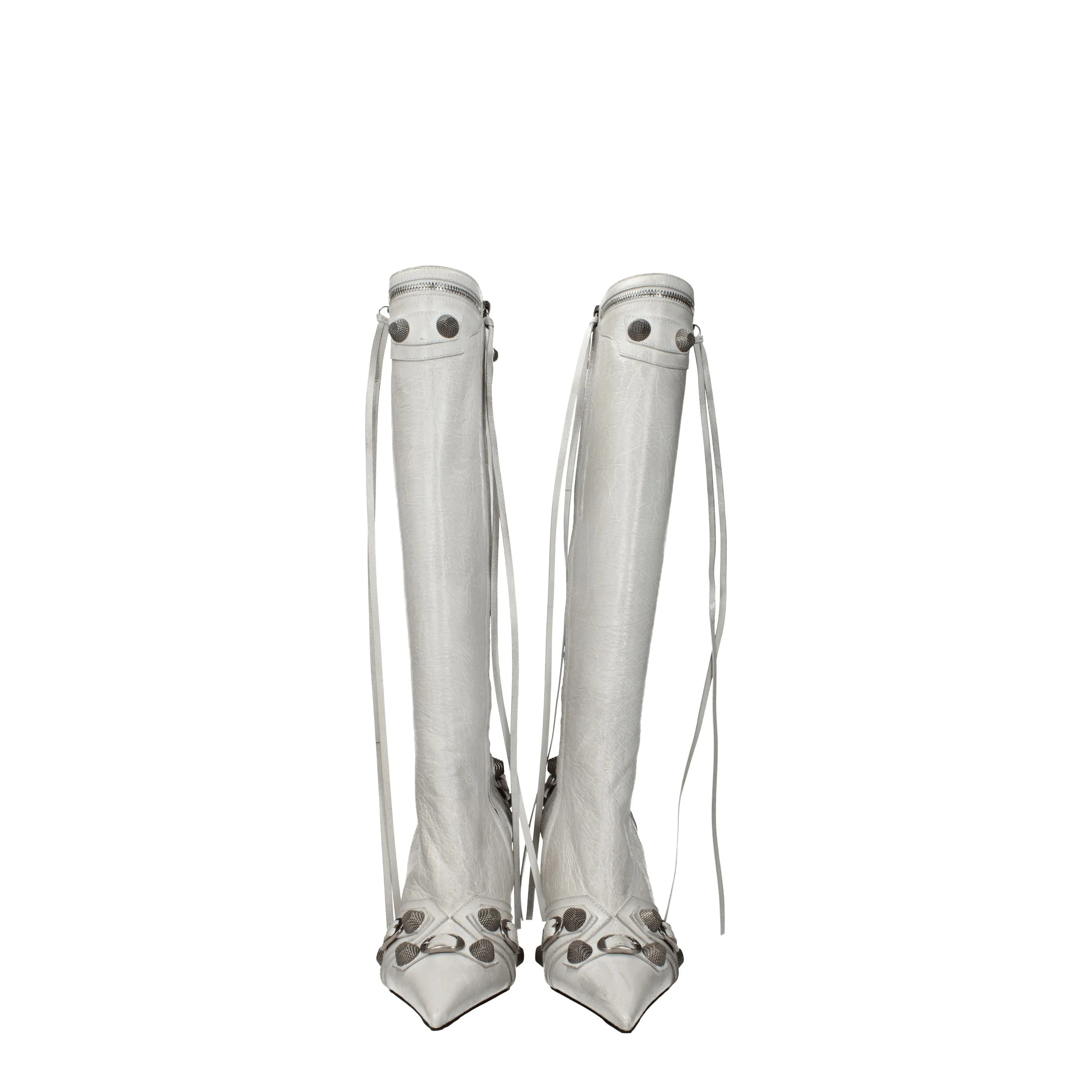 Balenciaga Stivali Donna Pelle Grigio