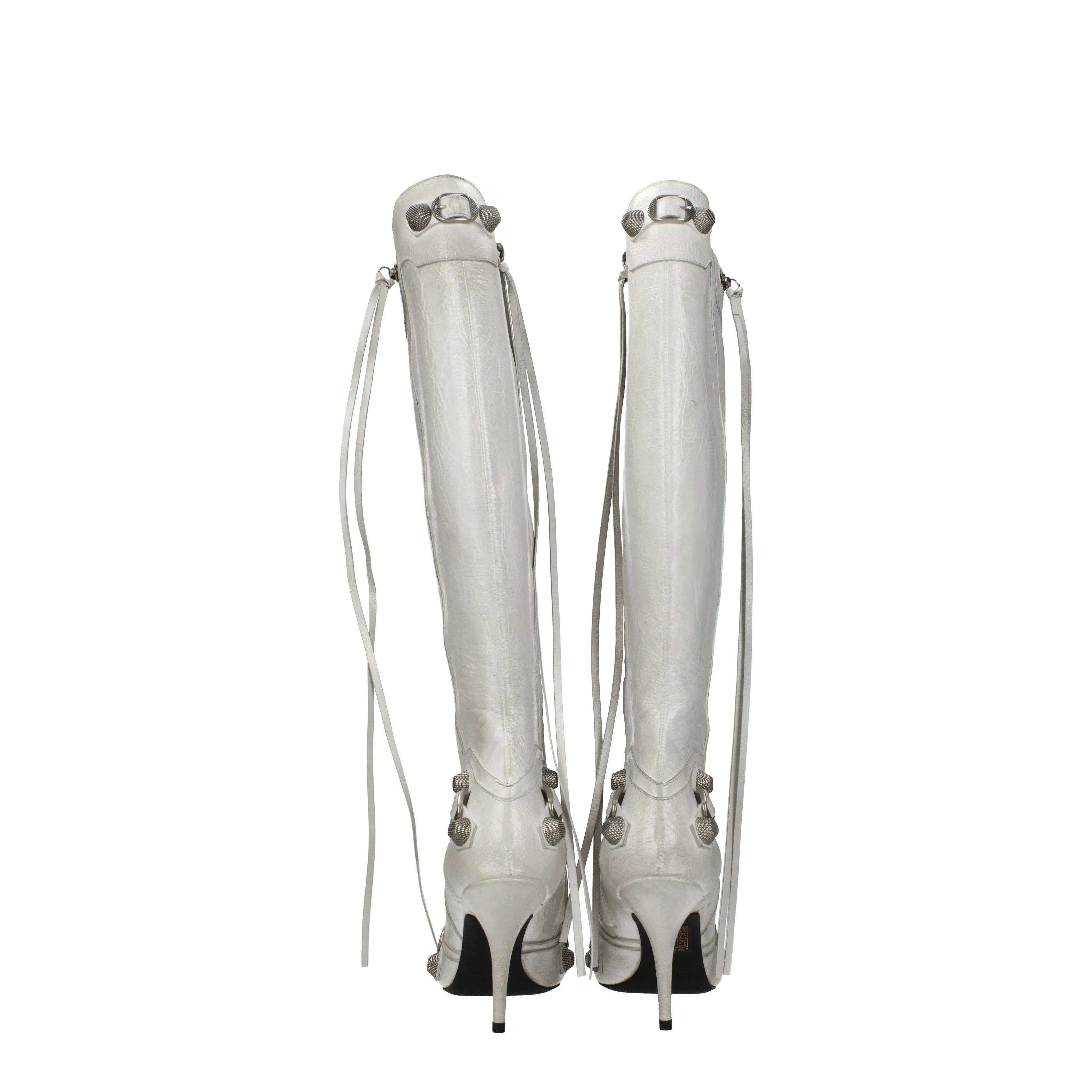 Balenciaga Stivali Donna Pelle Grigio