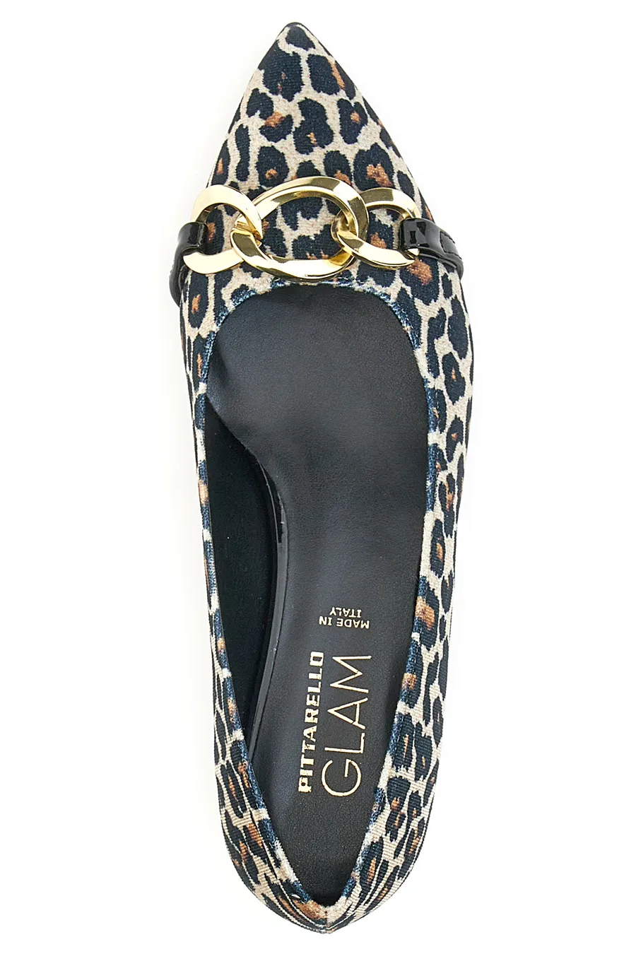 Ballerine a Punta Pittarello Glam 3502 Nero Leopardato