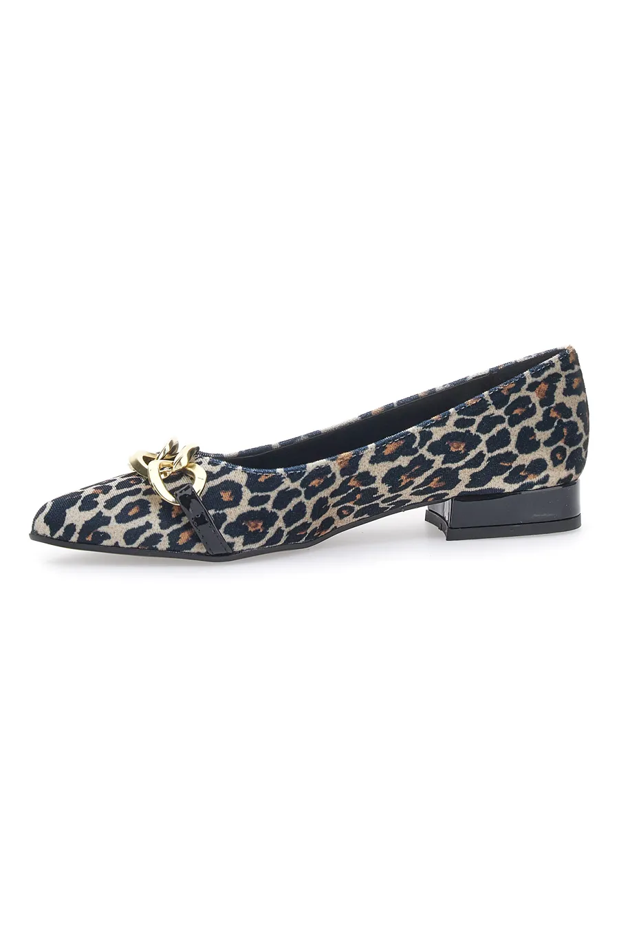 Ballerine a Punta Pittarello Glam 3502 Nero Leopardato