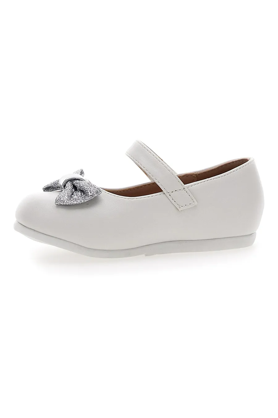 Ballerine Primi Passi Bianche con Fiocco Glitter PITT KIDS 392444