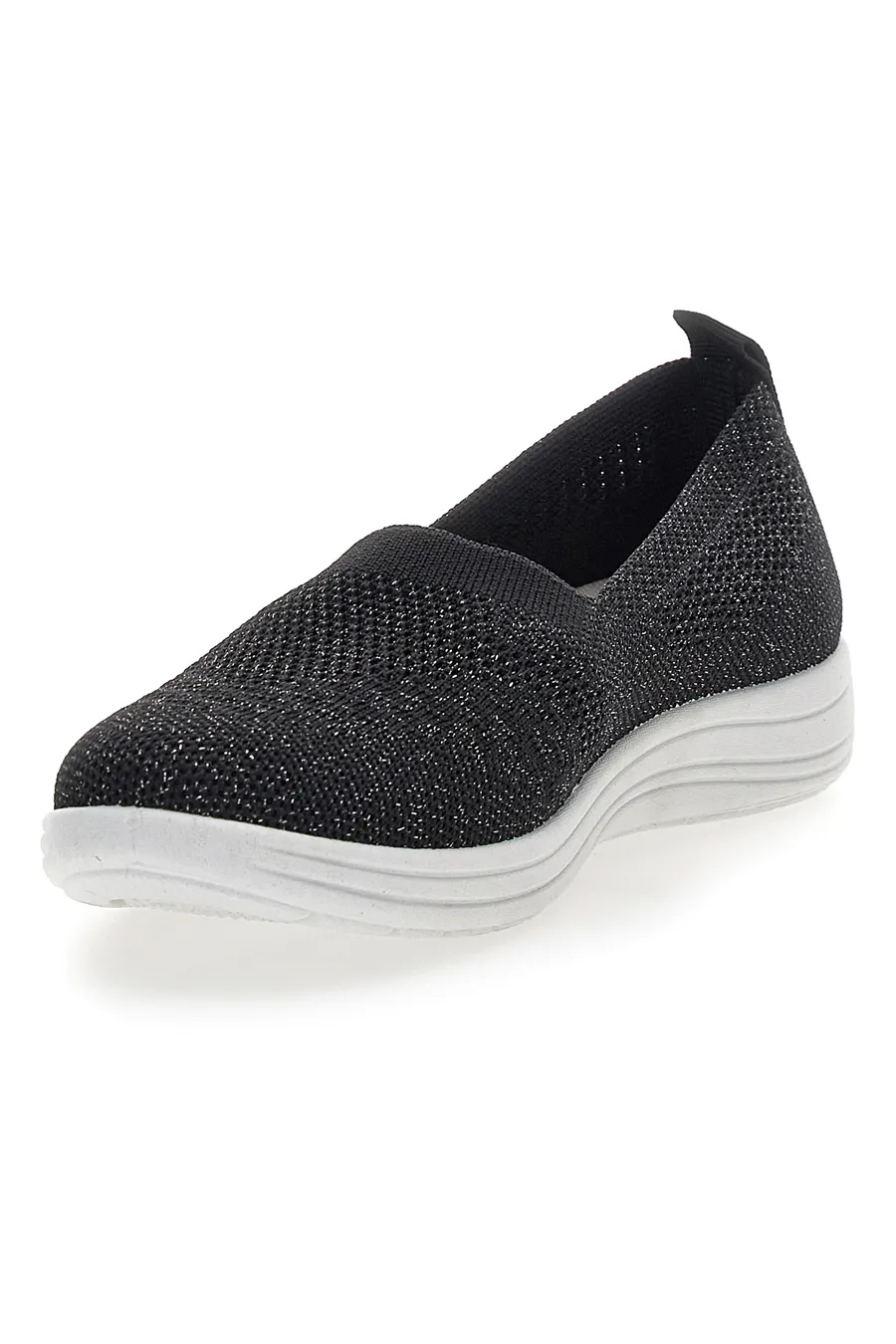 Ballerine Sportive Nere in Tessuto Me & Me 090244