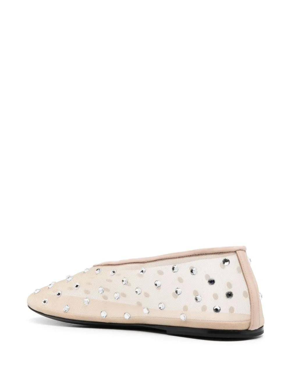 Ballerine the marcy in rete con cristalli in beige - donna