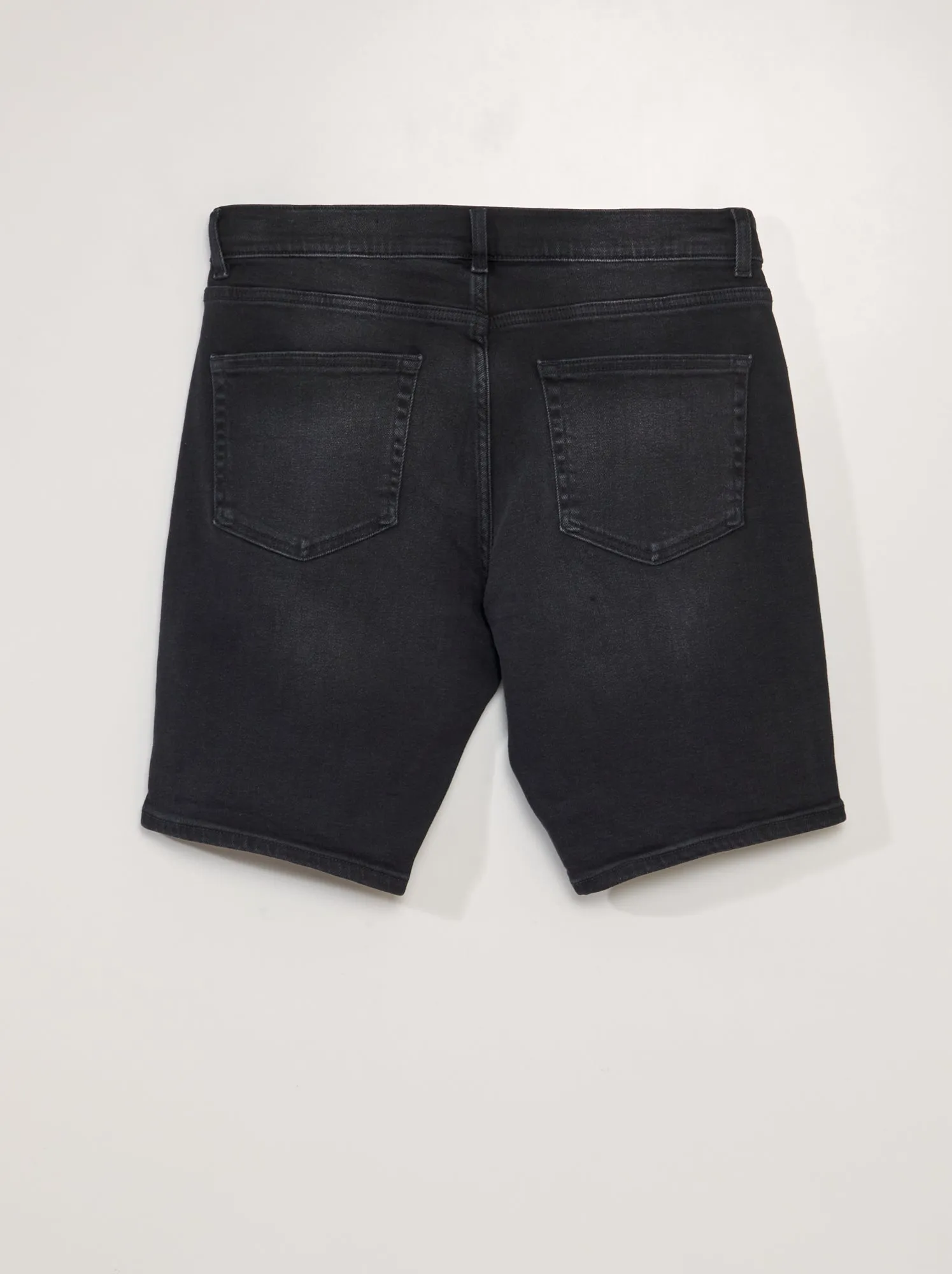Bermuda in jeans con 5 tasche - GRIGIO