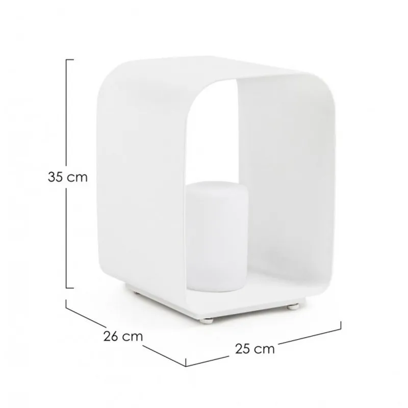 Bizzotto outdoor Lampada led c-p. Ridley bianca yk11 h35