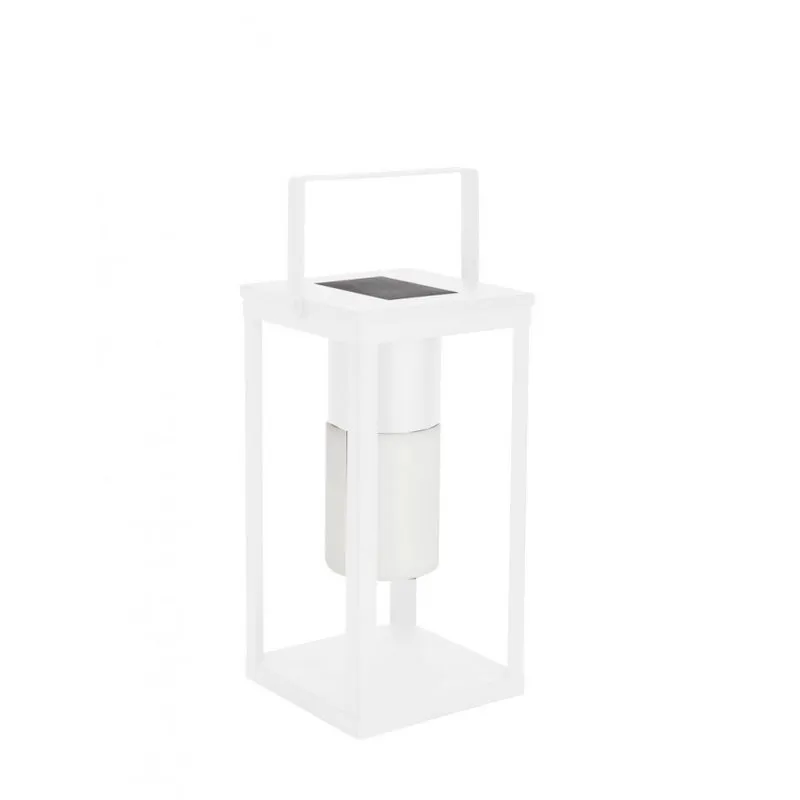 Bizzotto outdoor Lampada solar led quadrata bianco con manico h38