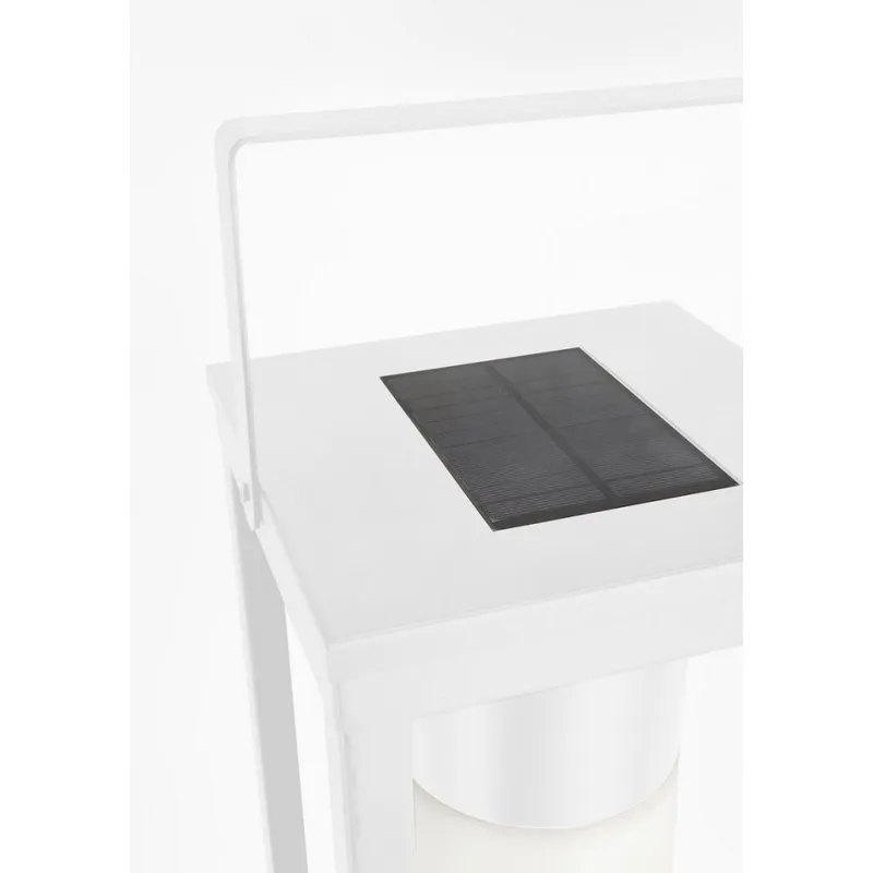 Bizzotto outdoor Lampada solar led quadrata bianco con manico h38