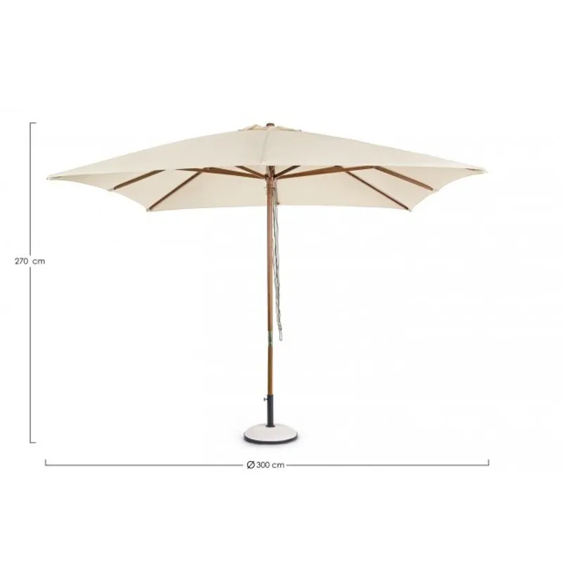 Bizzotto outdoor Ombrellone Syros 3x3 naturale