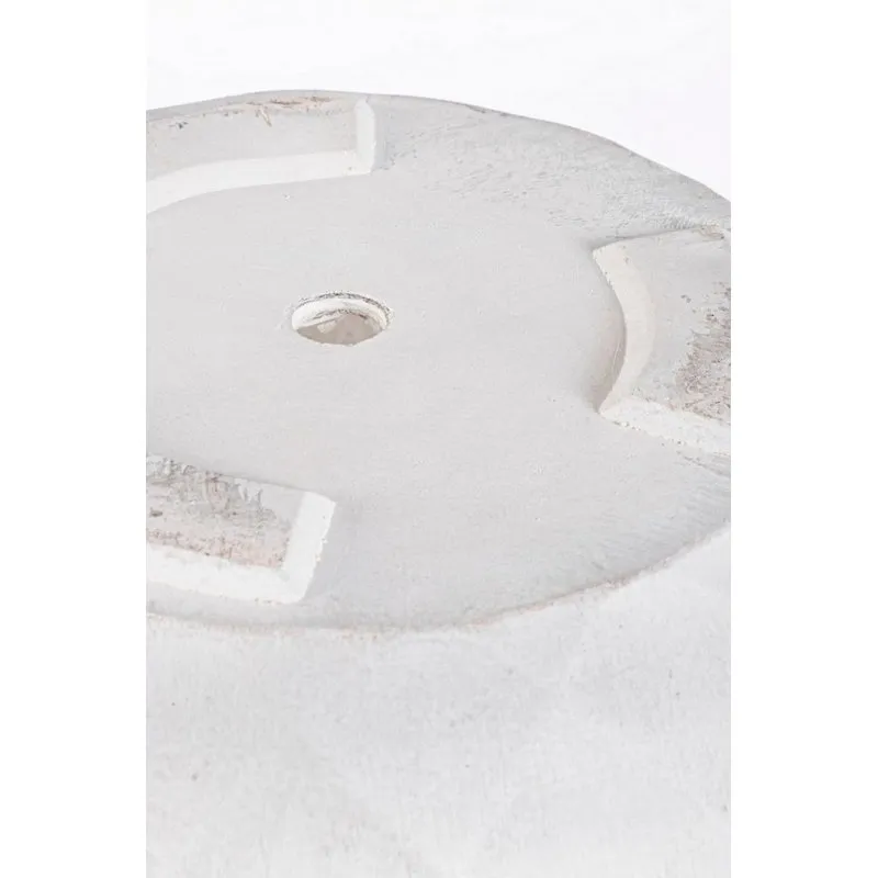 Bizzotto outdoor Set 3 porta vaso Pyramid bombato bianco