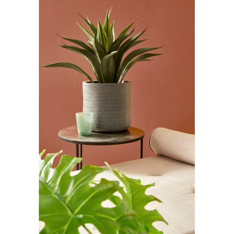 Bizzotto outdoor Set 4 porta vaso tressage cilindrico antracite