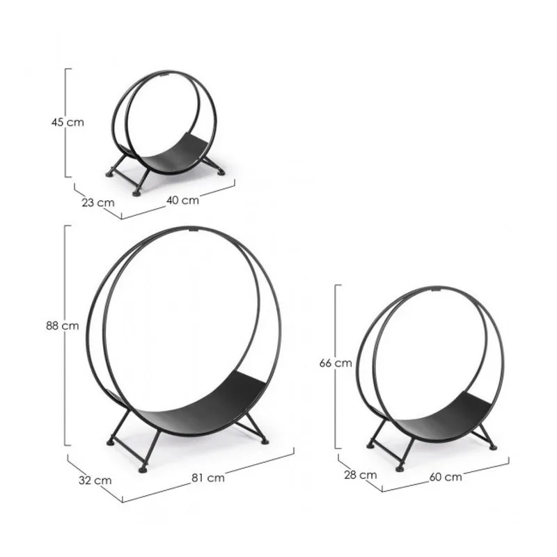 Bizzotto outdoor Set3 Porta legna Efesto