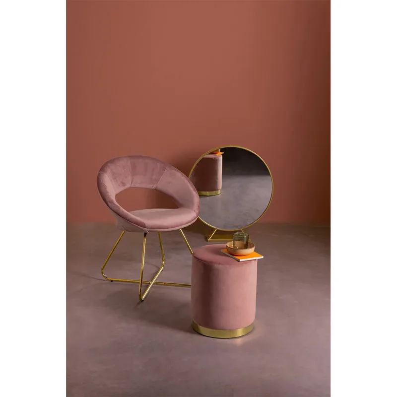 Bizzotto Pouf Lucilla rosa antik