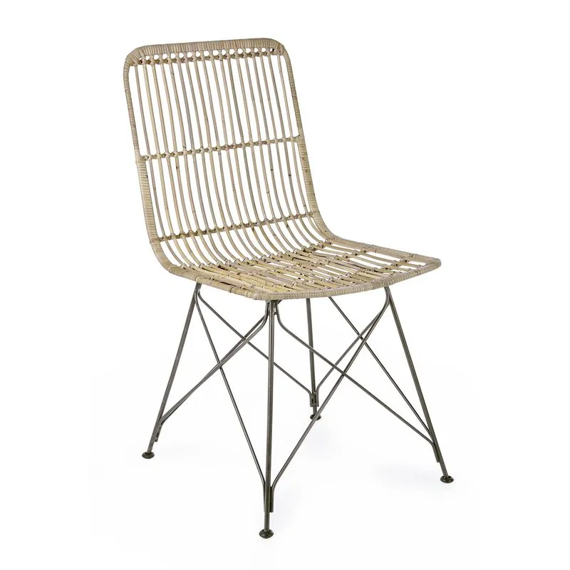 Bizzotto Set 4 sedie Lucila Kubu naturale
