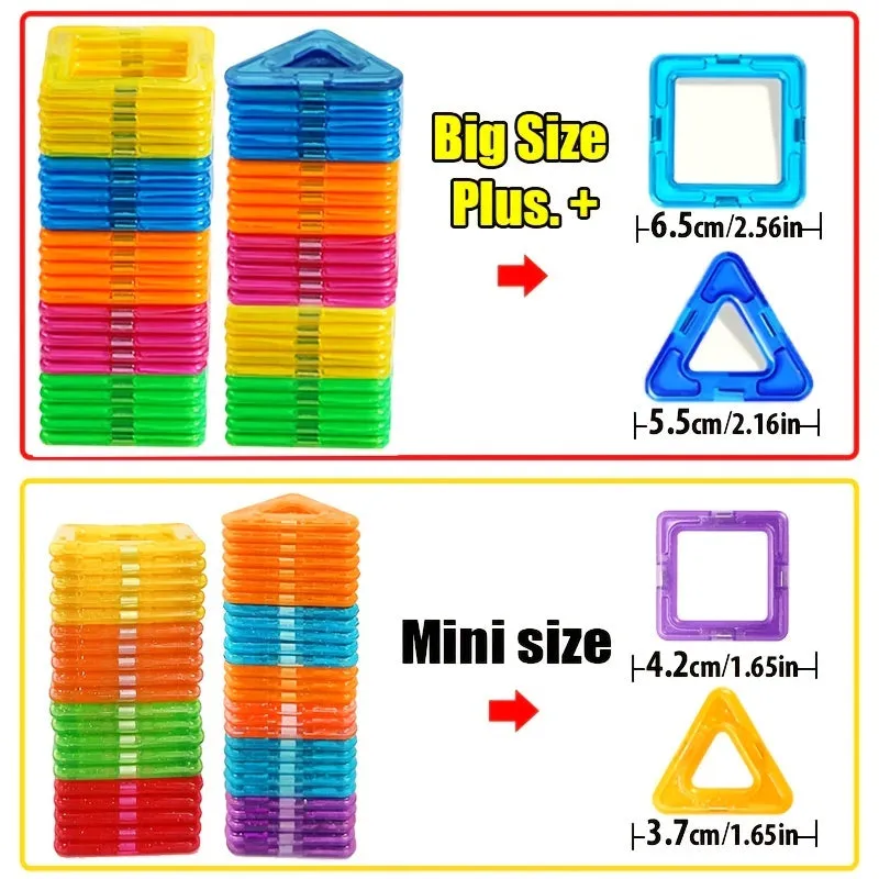 Blocchi Magnetici Di Grandi Dimensioni E Mini Dimensioni Magneti Fai Da Te Giocattoli, Set Di Costruzioni Di Design Regali, Rega