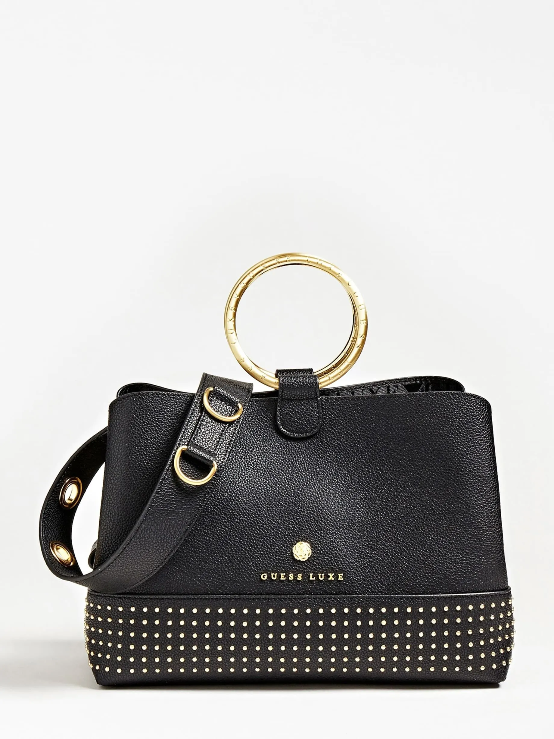 Borsa a mano bloom vera pelle applicazione borchie