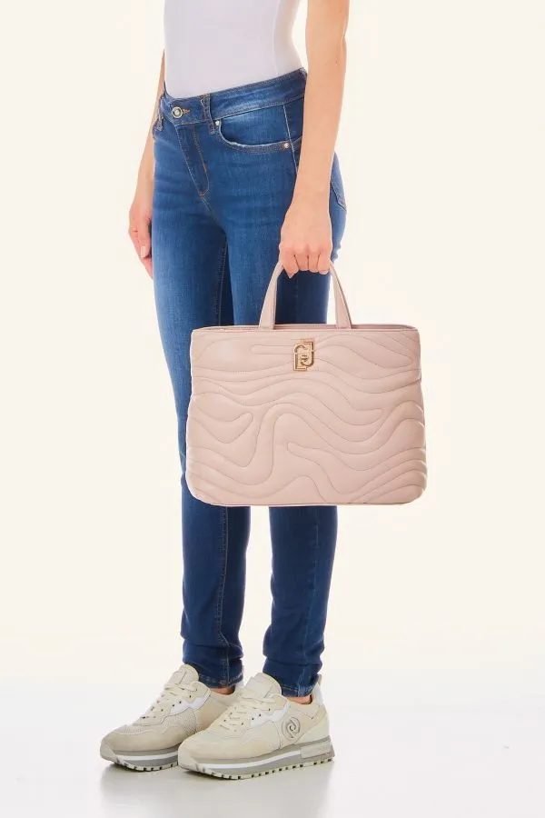 Borsa a mano con logo liu jo
