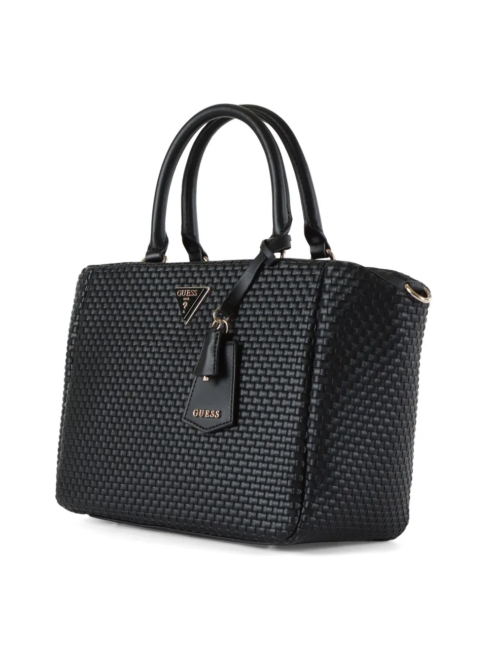 Borsa a mano grande in ecopelle intrecciata ETEL