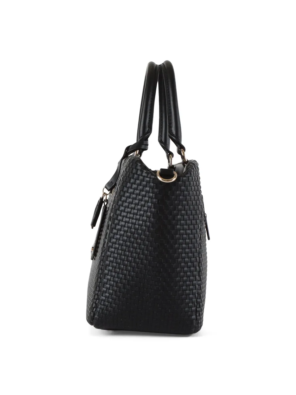 Borsa a mano grande in ecopelle intrecciata ETEL