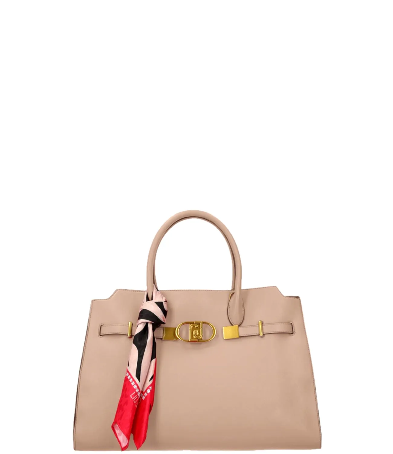 Borsa a mano top handle L con foulard