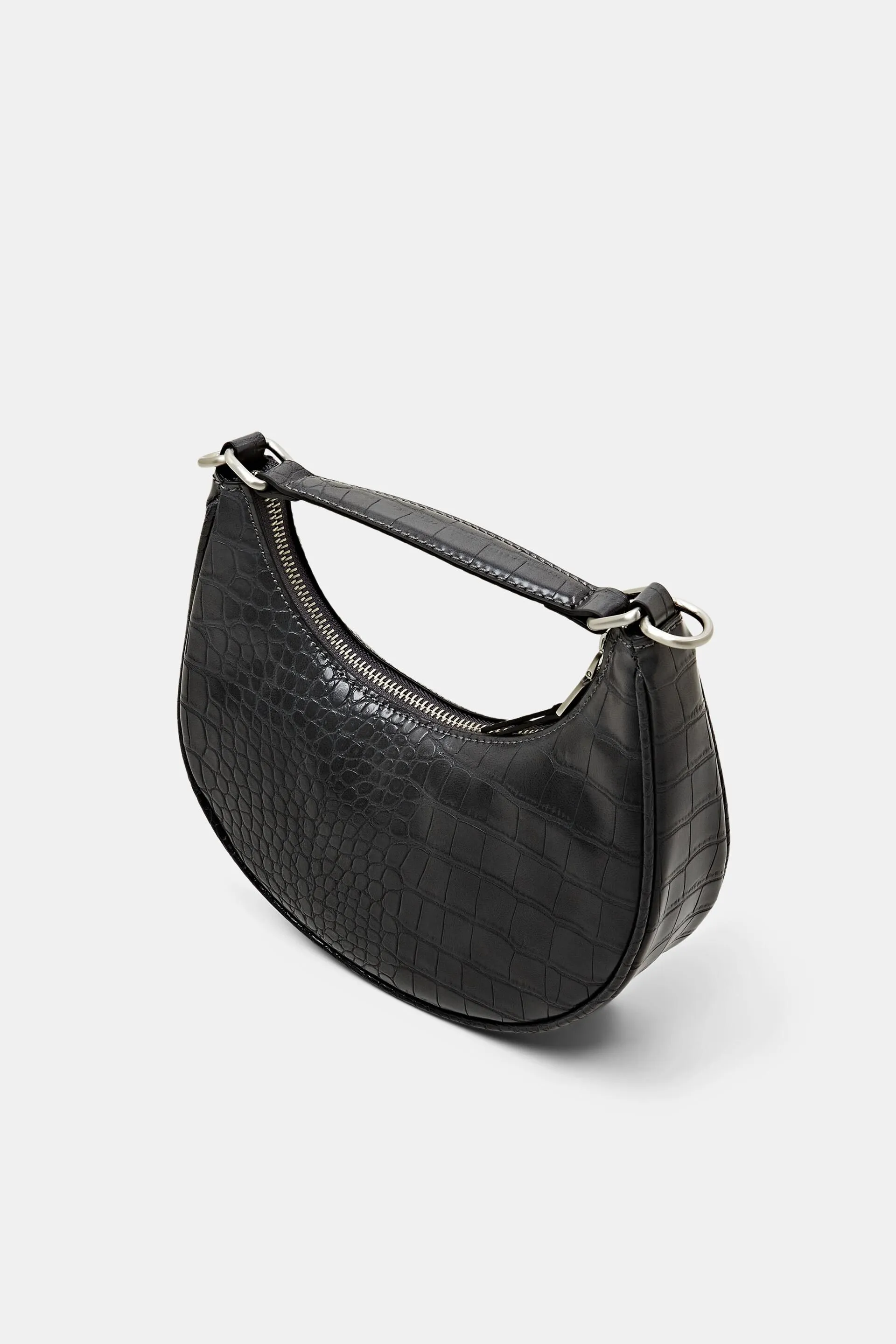 Borsa a mezzaluna in similpelle
