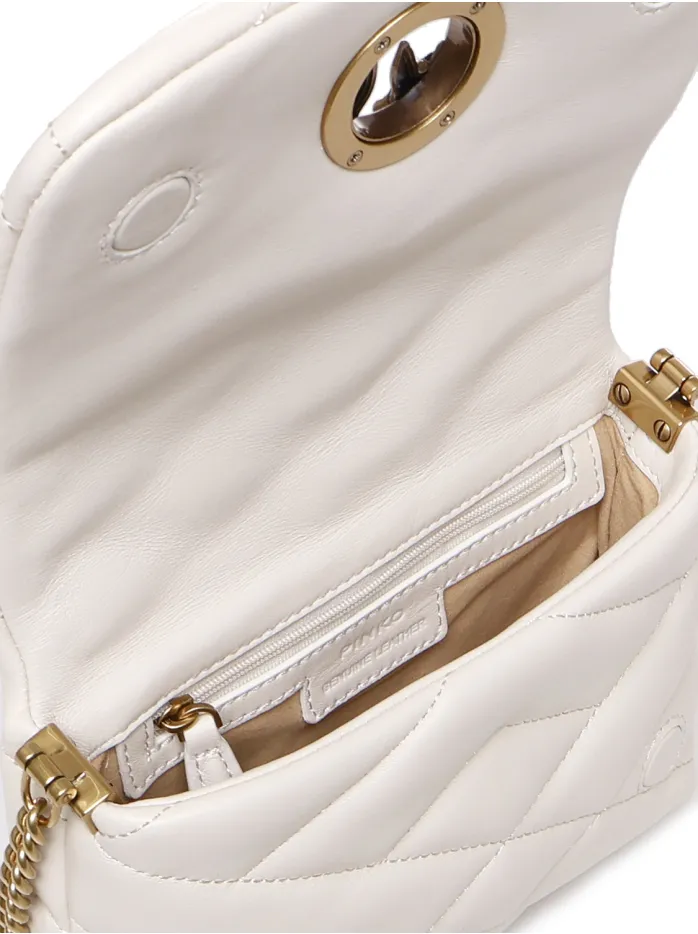 BORSA A SPALLA LOVE CLICK TRAPUNTATA