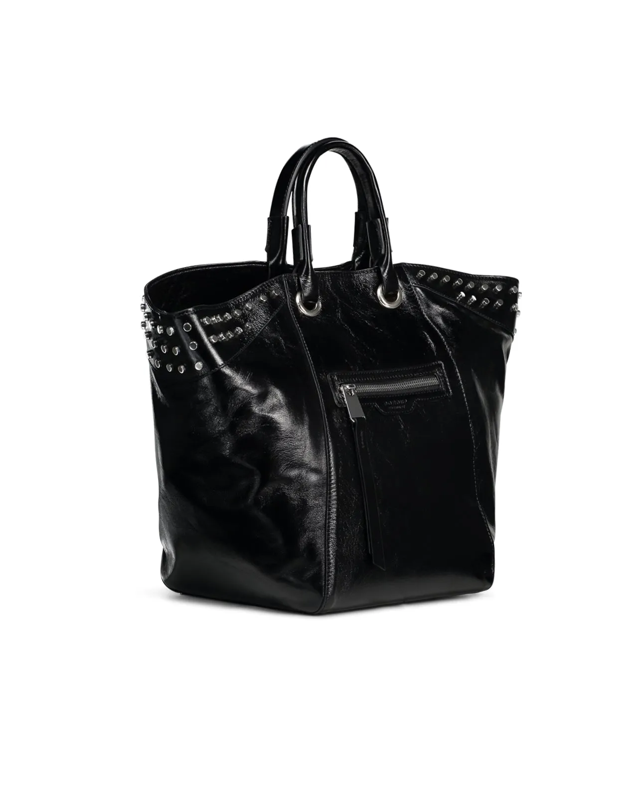 Borsa a spalla pelle nera