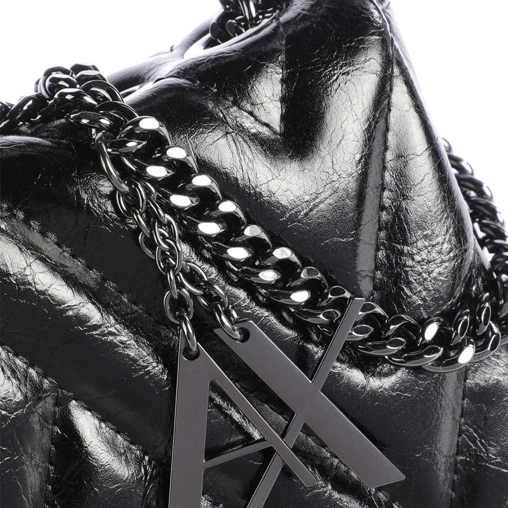 Borsa Donna a Tracolla ARMANI EXCHANGE Chiusa con Pattina colore Nero