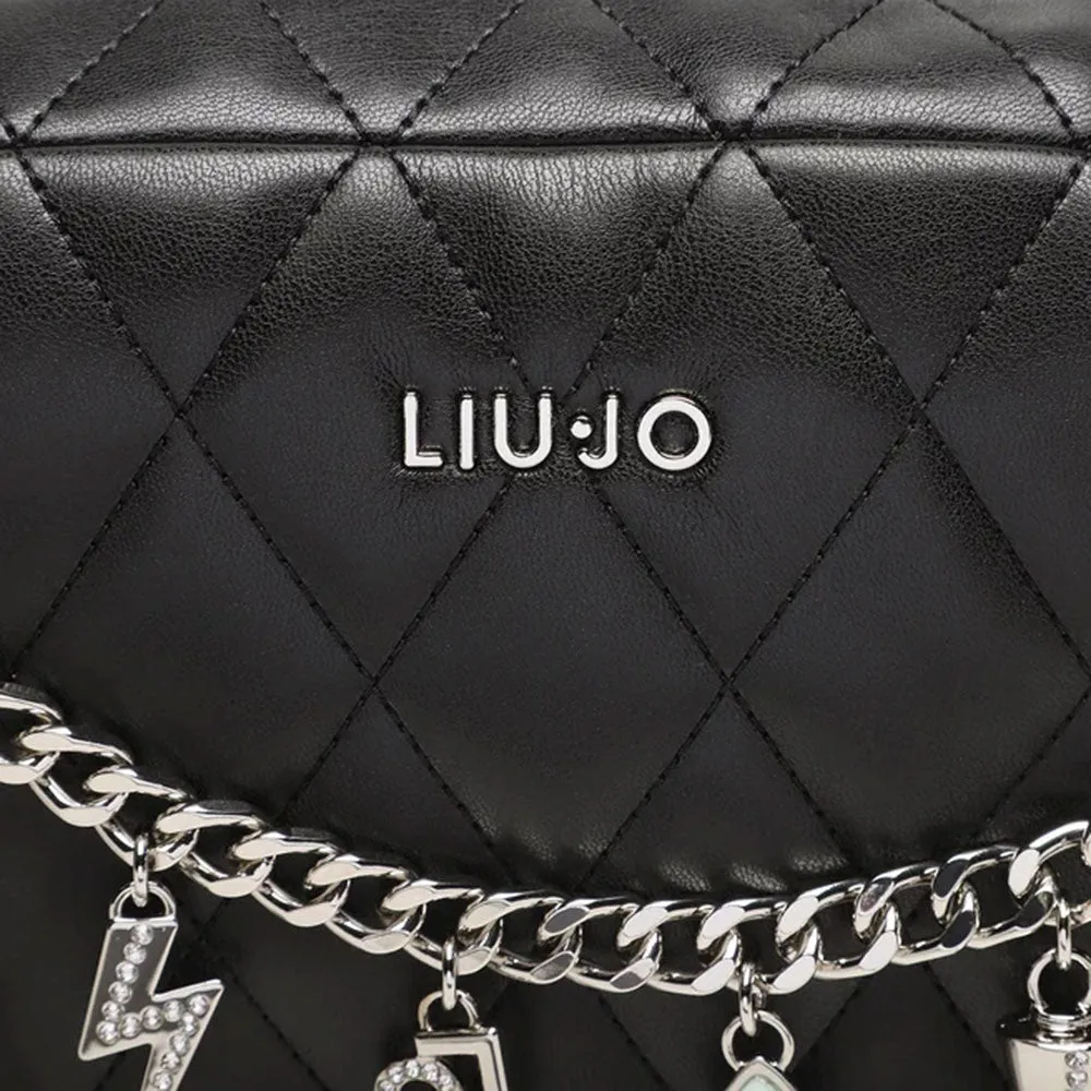 Borsa Donna a Tracolla LIU JO Better Trapuntata Nera con Charms