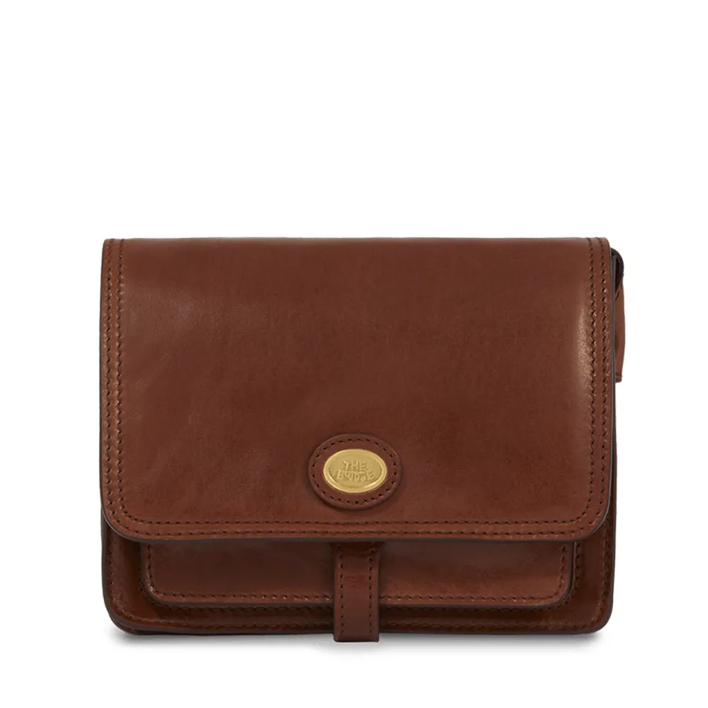 Borsa Donna con Pattina a Tracolla The Bridge in Pelle Marrone linea Story